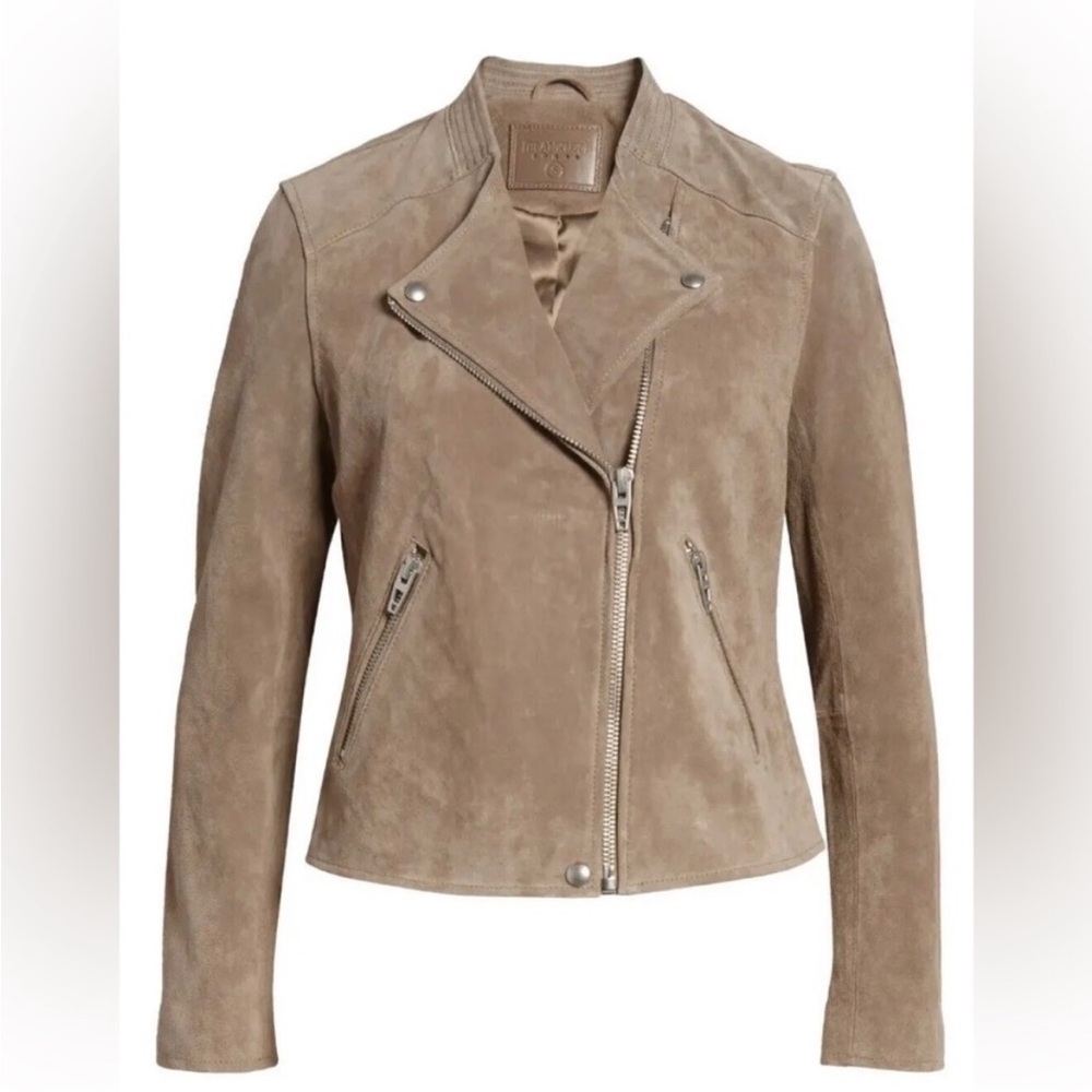 Blanknyc suede moto jacket